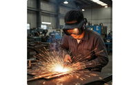 Metal-Joining Eye Visor with Elastic Strap Encircling Auto-Darkening Metal-Joining Goggles Adjustable for Metalworkers