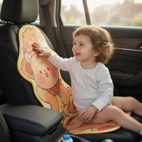 Car Seat Cushion with Backrest Breathable Car Seat Cushion with Back Support Pillow Animal-Shaped Soft for Drivers, Road Trips