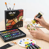 glass paint set