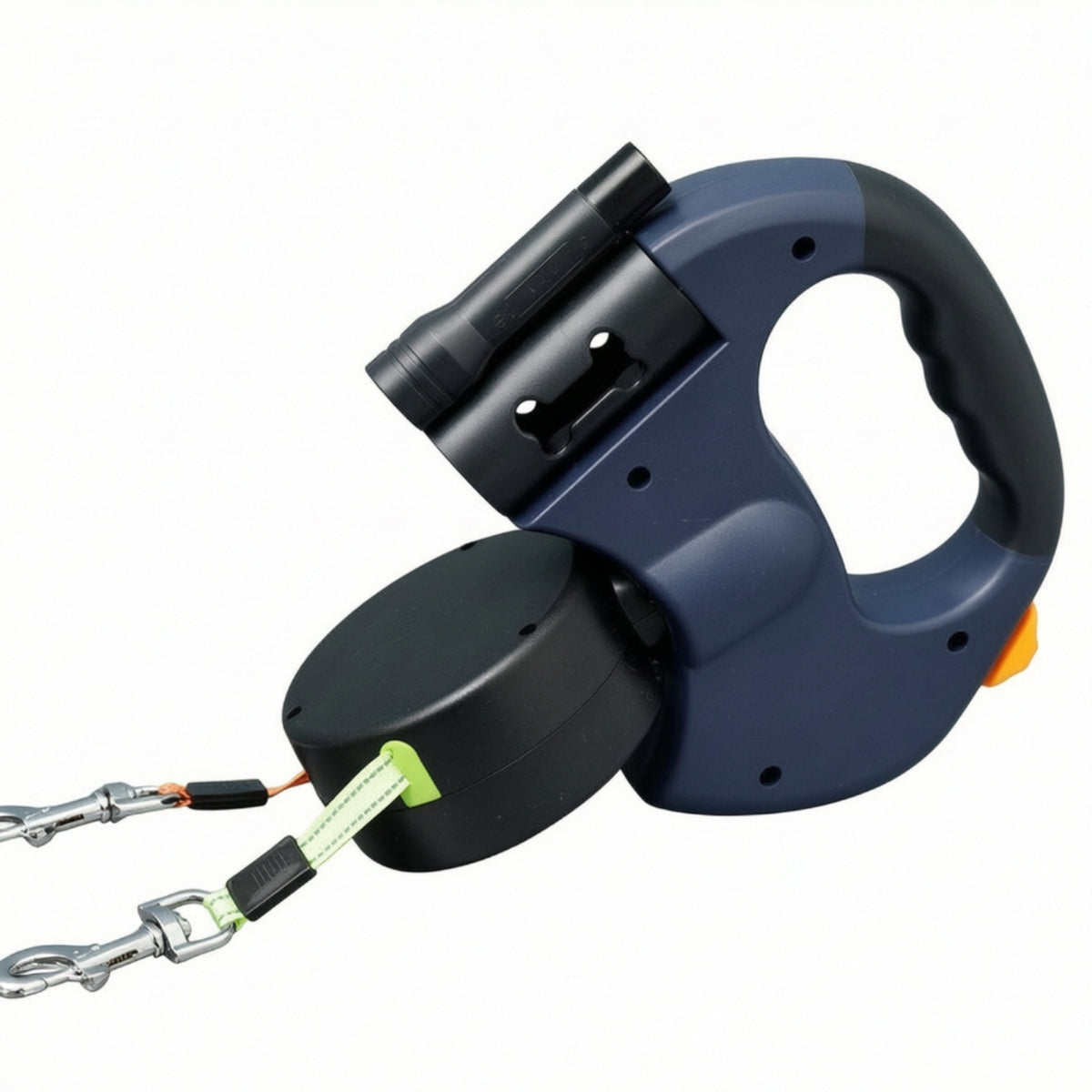 Dual Dog Retractable Leash Comfortable for Daily Walks, Park