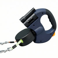 Dual Dog Retractable Leash Comfortable for Daily Walks, Park