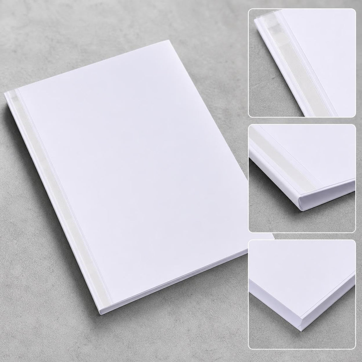 Gude A4 Glossy Cardstock Thermal Binding Covers White Report Contract Printing Covers Glue Binding Machine Covers