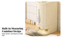 Moisture-Proof Rice Dispenser Large Capacity Push Button Rice Bin Space-Saving for Countertop