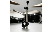Quick-Release Cymbal Stand Rod with Adapter Electronic Cymbal Rod with Clamp Metal Hardware Silver for Practice Rooms
