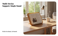With Page holders Adjustable Desktop Bookstand Handsunrestricted Adjustable Desktop perusing Easel Foldable Design Book Stand Sturdy and Stable for Students, Office Workers, Study Room, Bedroom, Library, School