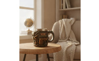 Engine Block Mug Metal-Like Engine Mug Substantial Cup for Gearheads, Workshop