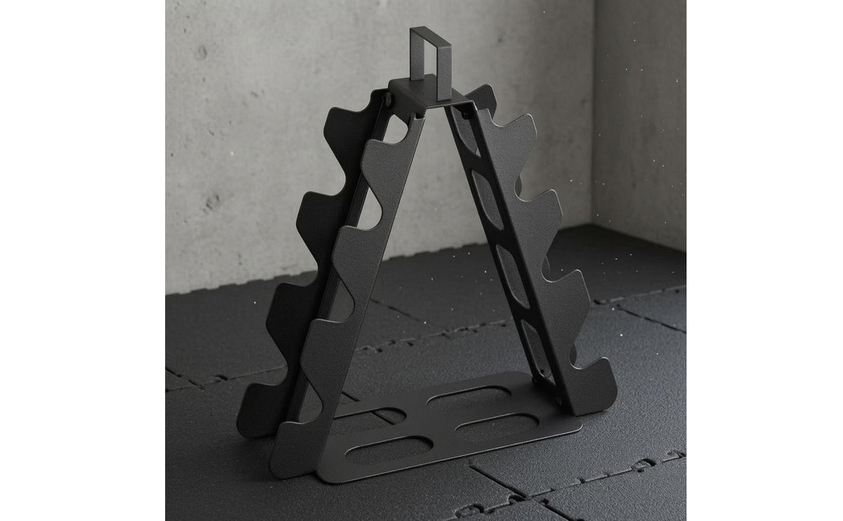 Four-Tier Dumbbell Rack, Space-Saving, Stable Metal Storage