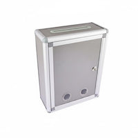 Wall-Mounted Idea Deposit Box Aluminum Alloy Lockable Idea Deposit Box Rounded Corners