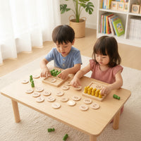 Child-Centered Counting Board with Pegs Smooth Arithmetic Board Numbers Math Toy Preschool for Preschoolers, Toddlers