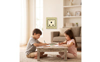 1gang Wall Socket Embossed 15a Socket Panel Hardware Gold-Toned Decorative for Interior Designers, Living Room, Bedroom