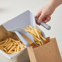 French Fry Scoop Wide-Mouth Popcorn Scoop Utility Scooper Quick-Fill Lightweight for Concession Stand Operators, Snack Station