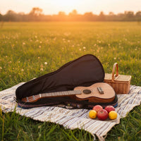 Preamp 24 Inch Ukulele Pickup System Tone Controls Ukulele Built-in Tuner String Instrument Polished Fretboard for Beginners, Students, Performance, Practice