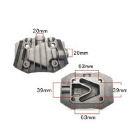 Direct Connect Air Compressor Cylinder Head Metal Body Reciprocating Compressor Head Cooling Fins Valve Plate Gasket for Repair Shop, Workshop