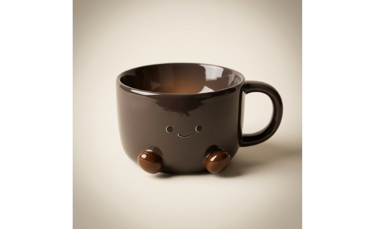 Cute Ceramic Pet Bowl Cartoon Pet Bowl with Feet Glazed High Gloss for Cats, Small Dogs, Pets, Feeding Corner, Home