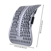Back Support with Massage Board Adjustable Support with Rotating Handle Contoured Back Stretcher  for Home