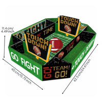 Folding Snack Tray Foldable Paperboard Food Tray Oil-Resistant-Resistant Snack Box for Watch Parties
