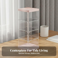 Surprise Box Organizer Rack Transparent Design Multi-Tier Clear Storage Box 3 Tier Figure Showcase High Clarity for Collectors