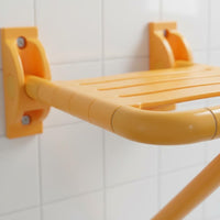 Wall Mounted Folding Shower Stool Foldable Engineered Wall Mounted Folding Shower Stool Waterproof Mobility Aid for, Patients, Entryway, Hallway