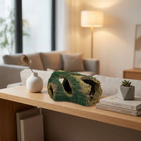 Naturalistic Aquarium Decorations, Brown Resin Stump Fish Aquarium Accessories, Freestanding Reptile Accessories
