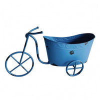 Vintage-Style Metal Tricycle Planter Distressed Finish Tricycle Planter Iron Flower Pot Holder Rustic
