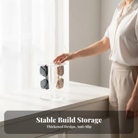 Rotating Glasses Display Stand High Clearness Rotating Sunglasses Stand Innovative Design Acrylic Sunglasses Holder for Retailers, Boutique, Dresser