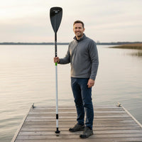 Detachable Paddle Matte Finish Paddling Oar Easy to Assemble Water Sports Gear for Kayaking, Paddleboarding