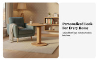 Modern Minimalist design Round elevatingTop Table Multi-Functional Household Furniture small-scale Size Space-Saving Footprint for Apartment Dwellers, Families with Children, Remote Workers, Living Room, Small Spaces, Home Office, Bedroom