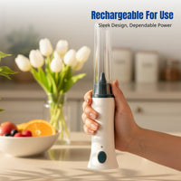 Rechargeable Electric Whisk Beater, Automatic Milk Frother, Compact Home Blender, Multi-Function