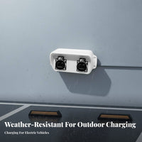 Two-Socket-Port Charging Station Shell Dustproof Two-Socket Socket Charger Enclosure Electric Scooter Charger Box Easy