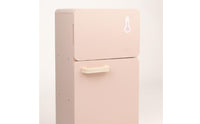 Wooden Play Refrigerator Rounded Edges Wooden Toy Fridge Ice Maker Feature Children's Kitchen Fridge for Children