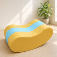 Rocking Boat Wooden Rocking Toy with Padded Seat Bright Kid Ride On Toy for Daycare