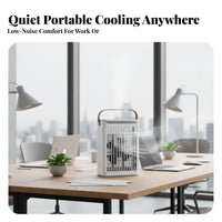 Desktop Water Cooling Fan Colorful Night Light Portable Air Chiller Fan 5 Speed Settings Portable Air Chiller for Office, Bedroom, Dorm Room
