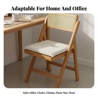 Pressure Relief Square Seat Cushion Extra Thick Memory Foam Chair Pad Posture Support for Light Ice Workers, Elderly, Living Room, Kitchen
