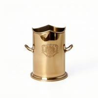 Ice Bucket Vintage Bar Bucket Wine Cooler Decorative Vessel Tabletop for Home Bartenders, Dining Table, Parties