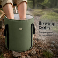 Portable Folding Foot Spa Bucket for Travel, Deep Leg Soaking Foot Bath Basin with Insulation
