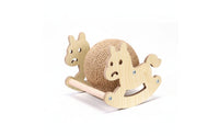Cat Scratching Toy with Sisal Ball Natural Wood Cat Scratching Ball 360° Rotating Rolling for Cats, Pet Corner, Home