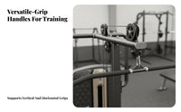 Lat Pulldown and Low Row Machine Commercial Grade Lat Pulldown Machine Combined Function Strength Training Equipment for Fitness Studio, Home Gym