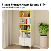 With Optional Doors interchangeable Cube Organizer customizable Combination storage shelving unit Customizable Configuration Storage Cabinet Modern aesthetic for Students, Apartment Dwellers, Homeowners, Living Room, Bedroom, Office
