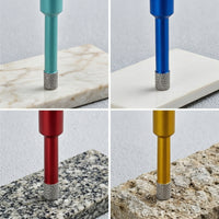 4 Pieces Diamond Hole Opener Clean-Cutting Hole Opener with M14 Thread Tool for Tilers, Masons, Angle Grinders, Stone