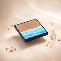 Miniature Display Base Black Frame Tabletop Scene Base Square Miniature Display Base