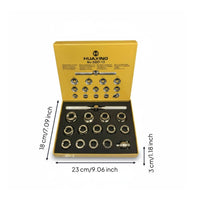 15 Piece Watch Case Opener Kit Easy to Use Watch Case Opening Tool Set Stainless Metal for Watchmakers