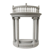 Roman Column Pedestal Marble-Finish Doll Display Stand Elegant Roman Pillar Stand for Hobbyists