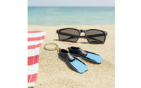 Diving Fins Keychain Textured Mini Swim Fin Key Chain Swim Flippers Key Loop Cute Keychain with Mini Fins Compact for Divers