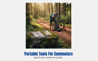 Bike Tool Set, Inner Tube Patch Kit, Trail Bike, Motorcycle, E-Bike, Glue, Abrasive Tool, Lever, Random Assortment