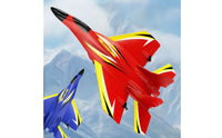 Fixed-Wing RC Glider with Twin-Motor Rechargeable Foam RC Airplane Hand-Held Foam Glider Lightweight for Beginners, Kids, Park