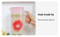 Pitcher with Lid High Temperature Resistant Refrigerator Pitcher Food Grade Cold Water Kettle for Health-Conscious Individuals, Adults