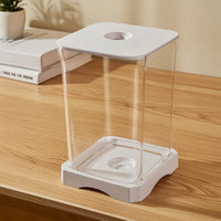 fishing Aquarium Transparent Desktop Aquatic Habitat Easy to Maintain Aquarium with Lid for Beginners, Office Workers