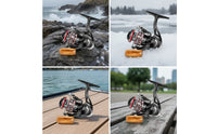 Foldable Mini Fishing Reel Lightweight Fishing Reel with Folding Crank Portable Corrosion-Resistant for Anglers