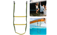 Hanging Boat Ladder Stitched Marine Boarding Ladder Metal Clips Water Gear for Inflatable Boats, Yachts, Watercraft