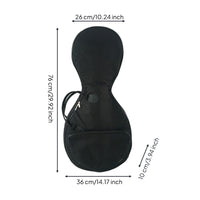 Chinese Ruan Lute Bag Soft-Sided Ruan Gig Bag Padded for Artists, Travel